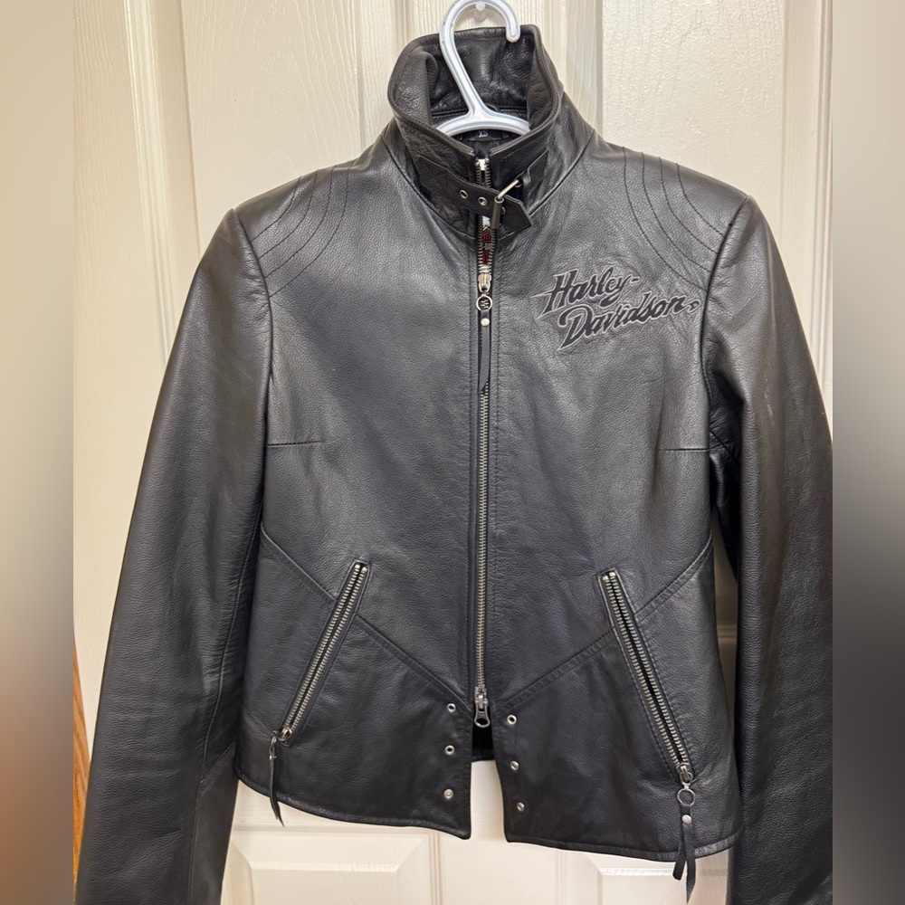 Harley Davidson leather biker jacket
